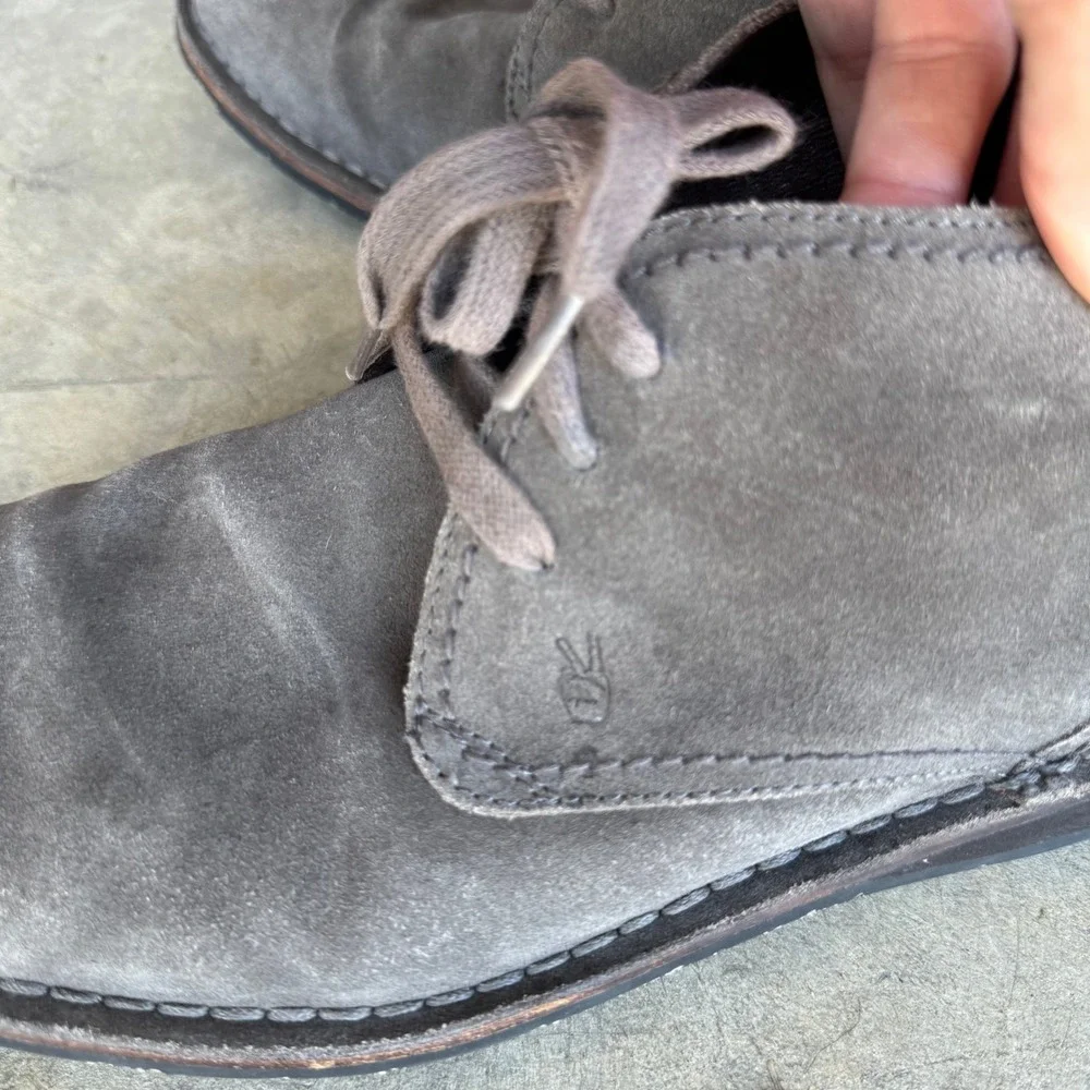 John Varvatos USA Mens Grey Suede Hipster Chukka Boots F505K4B Size 10M